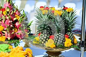 Offerings for the sacrificial ceremony