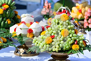 Offerings for the sacrificial ceremony