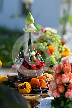 Offerings for the sacrificial ceremony