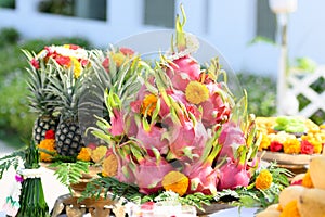 Offerings for the sacrificial ceremony