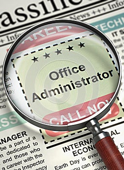 Office Administrator Join Our Team. 3D.