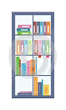 Office Bookcase with Folders