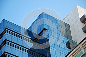 Office building and blue sky