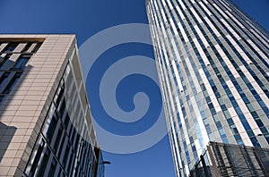 Office building in Bucharest, in the north part of the city, during a sunny da