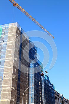 Office building construction site