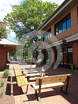 Office Building Courtyard in Cary, NC photo