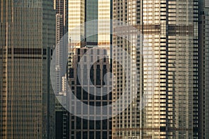 Office building detail in day light view