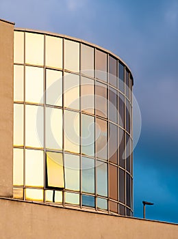 Office building - evening reflections