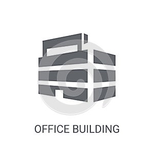 Office building icon. Trendy Office building logo concept on whi