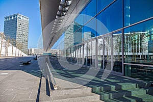 Office Building in Luxembourg with reflection