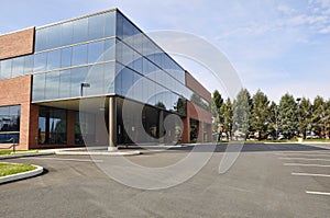 Office building with many windows