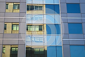 Office building mirror glass windows finance success skyscraper tower