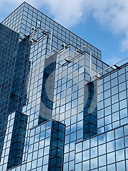 Office building with modern architecture in London, England