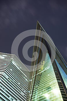 Office building at night