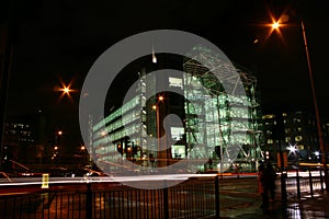 Office building by night