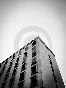 office building shot from below sky scrapper shot