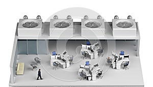 Office building ventilation concept