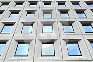 Office building windows