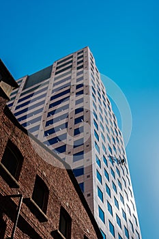 Office building windows cleaning