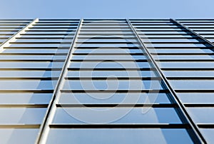 Office building windows in perspective