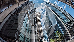 Office buildings in the financial district of the City of London