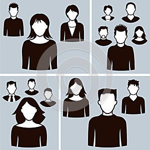 Office business people icons