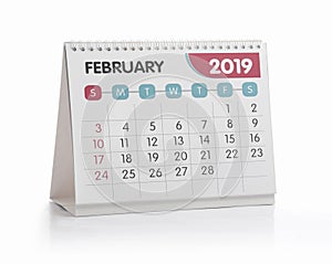 Office Calendar 2019 February photo