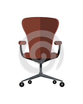 Office Chair Icon Symbol Isolated on White.