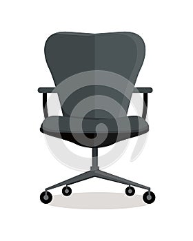 Office Chair Icon Symbol Isolated on White.