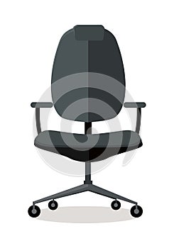 Office Chair Icon Symbol Isolated on White.