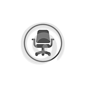 Office chair icon vector design symbol