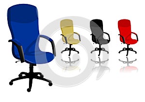 Office chairs, cdr vector