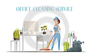 Office Cleaning Service Design Concept