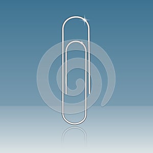 Office Clip With Reflection.