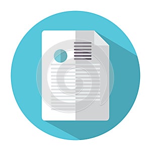 office document. Vector illustration decorative design