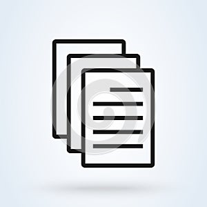 Office document. vector Simple modern icon design illustration