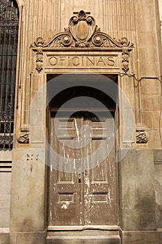 Office door, Old Havana, Cuba photo