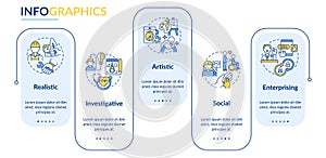 Office environment types rectangle infographic template