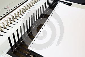 Office equipment bookbinding