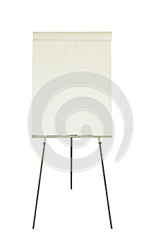 Office flip chart - isolated.