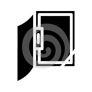 office folder glyph icon vector illustration