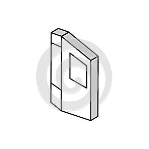 office folder isometric icon vector illustration