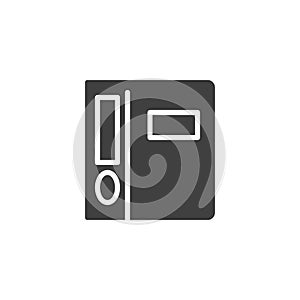 Office folder vector icon