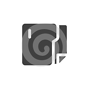 Office folder vector icon