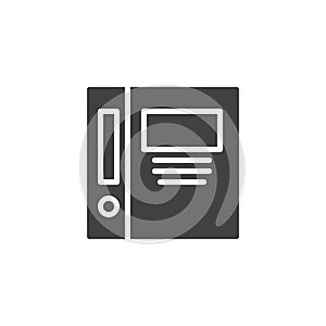 Office folder vector icon