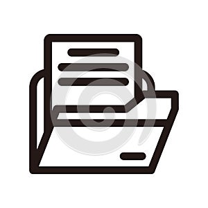 Office folders, Binders vector icon