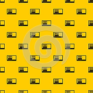 Office folders on the shelf pattern vector