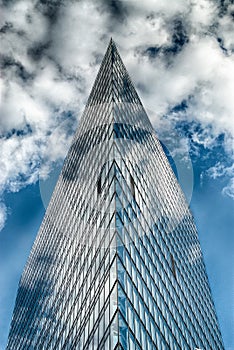 Office glass building in abstract
