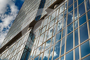 Office glass building in abstract