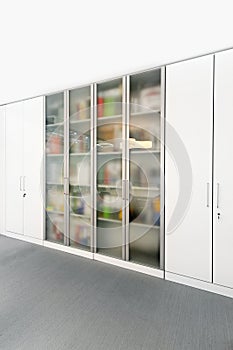 Office glass cabinet